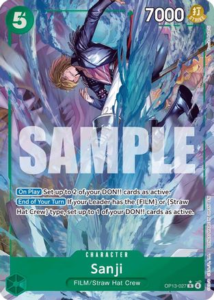 Sanji (Alternate Art) (OP13-027) - Carrying On His Will - Single Cards
