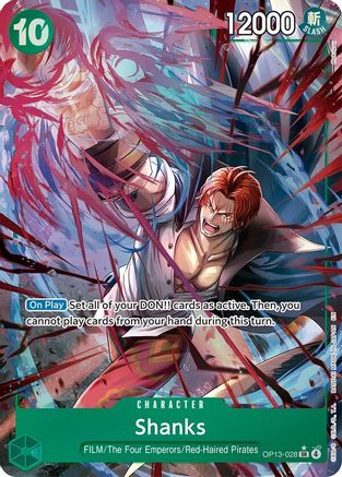 Shanks (028) (Alternate Art) (OP13-028) - Carrying On His Will - Single Cards