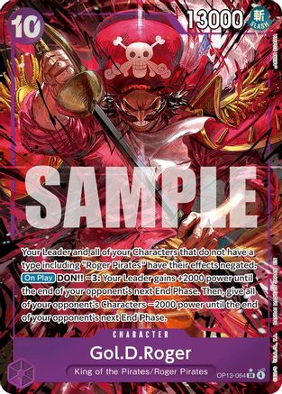 Gol.D.Roger (064) (Alternate Art) (OP13-064) - Carrying On His Will - Single Cards