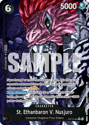 St. Ethanbaron V. Nusjuro (Alternate Art) (OP13-080) - Carrying On His Will - Single Cards