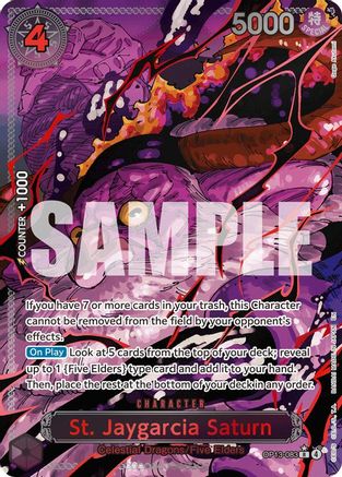 St. Jaygarcia Saturn (Parallel) (OP13-083) - Carrying On His Will - Single Cards