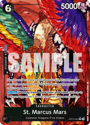 St. Marcus Mars (Alternate Art) (OP13-091) - Carrying On His Will - Single Cards