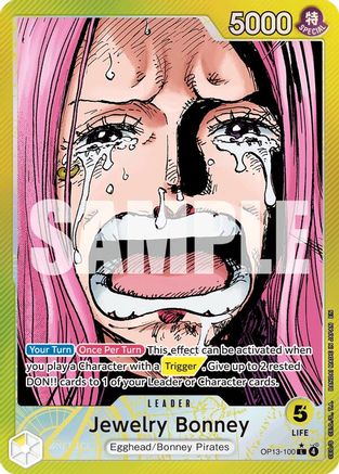 Jewelry Bonney (100) (Alternate Art) (OP13-100) - Carrying On His Will - Single Cards