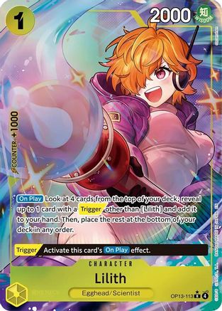 Lilith (Alternate Art) (OP13-113) - Carrying On His Will - Single Cards
