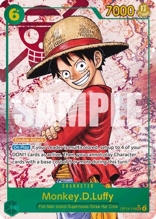 Monkey.D.Luffy (118) (Parallel) (OP13-118) - Carrying On His Will - Single Cards