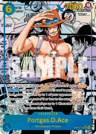 Portgas.D.Ace (119) (Manga) (OP13-119) - Carrying On His Will - Single Cards