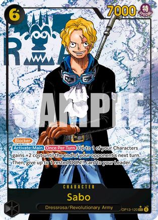 Sabo (120) (Parallel) (OP13-120) - Carrying On His Will - Single Cards