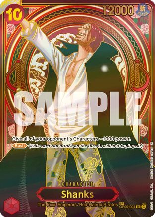 Shanks - OP09-004 (SP) (Gold) (OP09-004) - Carrying On His Will - Single Cards