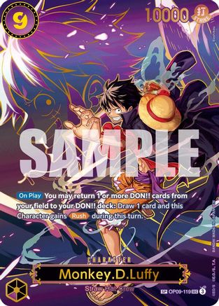 Monkey.D.Luffy - OP09-119 (SP) (OP09-119) - Carrying On His Will - Single Cards