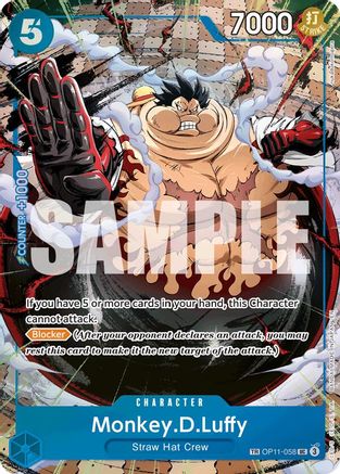 Monkey.D.Luffy - OP11-058 (TR) (OP11-058) - Carrying On His Will - Single Cards