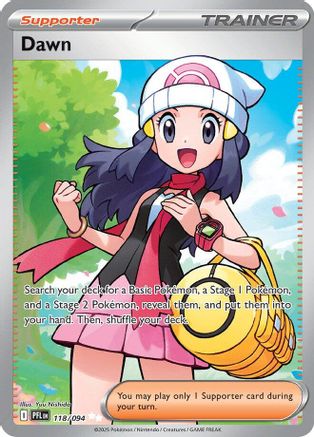 Dawn - 118/094 118 - ME02 Phantasmal Flames Holofoil - Single Cards