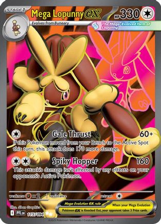 Mega Lopunny ex - 115/094 115 - ME02 Phantasmal Flames Holofoil - Single Cards