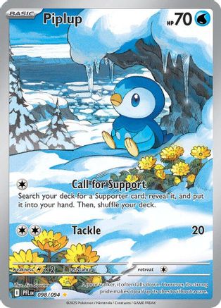 Piplup - 098/094 98 - ME02 Phantasmal Flames Holofoil - Single Cards