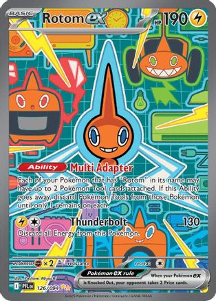 Rotom ex - 126/094 126 - ME02 Phantasmal Flames Holofoil - Single Cards