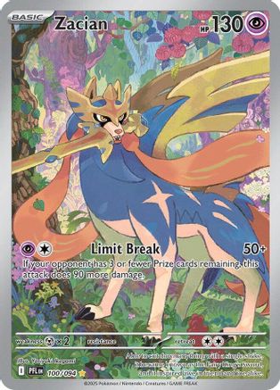 Zacian - 100/094 100 - ME02 Phantasmal Flames Holofoil - Single Cards