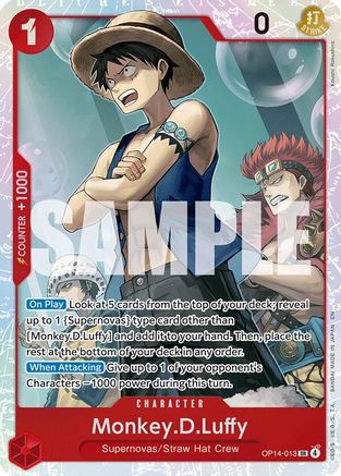 Monkey.D.Luffy (OP14-013) - The Azure Sea's Seven - Single Cards