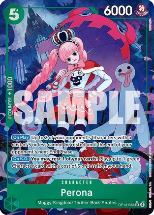Perona (Alternate Art) (OP14-033) - The Azure Sea's Seven - Single Cards