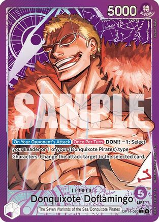 Donquixhote Doflamingo (Alternate Art) (OP14-060) - The Azure Sea's Seven - Single Cards