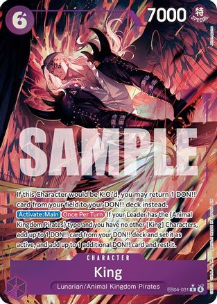King (Alternate Art) (EB04-031) - The Azure Sea's Seven - Single Cards