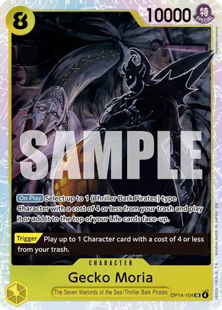 Gecko Moria - OP14-104 (OP14-104) - The Azure Sea's Seven - Single Cards