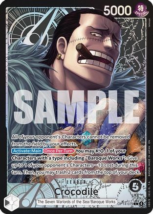 Crocodile - OP14-079 (Alternate Art) (OP14-079) - The Azure Sea's Seven - Single Cards
