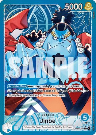 Jinbe - OP14-040 (Alternate Art) (OP14-040) - The Azure Sea's Seven - Single Cards