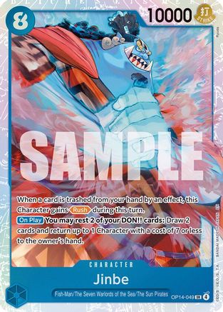 Jinbe - OP14-049 (OP14-049) - The Azure Sea's Seven - Single Cards