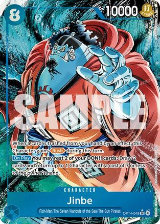 Jinbe - OP14-049 (Alternate Art) (OP14-049) - The Azure Sea's Seven - Single Cards