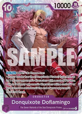 Donquixhote Doflamingo - OP14-069 (OP14-069) - The Azure Sea's Seven - Single Cards