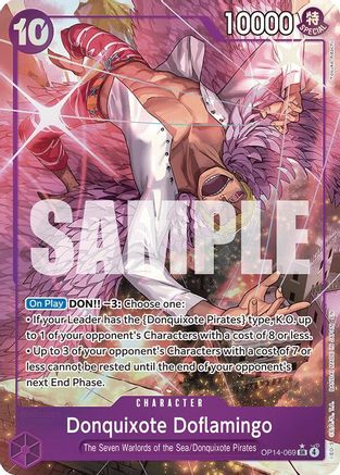 Donquixhote Doflamingo - OP14-069 (Alternate Art) (OP14-069) - The Azure Sea's Seven - Single Cards