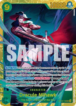 Dracule Mihawk - OP14-119 (OP14-119) - The Azure Sea's Seven - Single Cards
