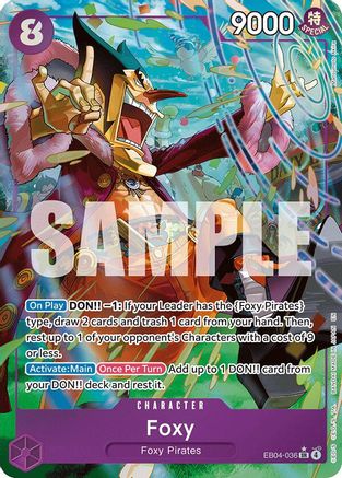 Foxy (Alternate Art) (EB04-036) - The Azure Sea's Seven - Single Cards