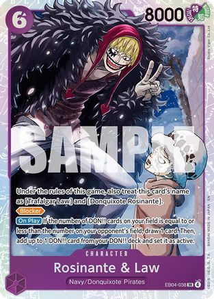 Rosinante & Law (EB04-038) - The Azure Sea's Seven - Single Cards