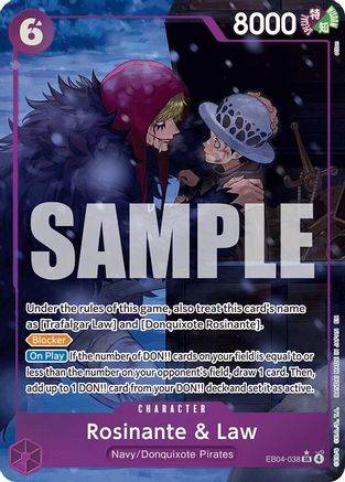 Rosinante & Law (Alternate Art) (EB04-038) - The Azure Sea's Seven - Single Cards