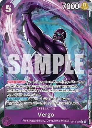 Vergo (Alternate Art) (OP14-061) - The Azure Sea's Seven - Single Cards