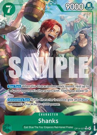 Shanks (Alternate Art) (OP14-027) - The Azure Sea's Seven - Single Cards