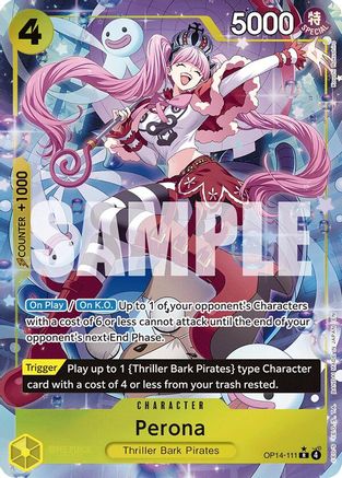 Perona - OP14-111 (Alternate Art) (OP14-111) - The Azure Sea's Seven - Single Cards