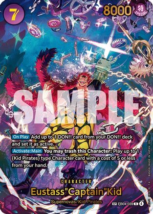 Eustass"Captain"Kid - EB04-039 (SP) (EB04-039) - The Azure Sea's Seven - Single Cards