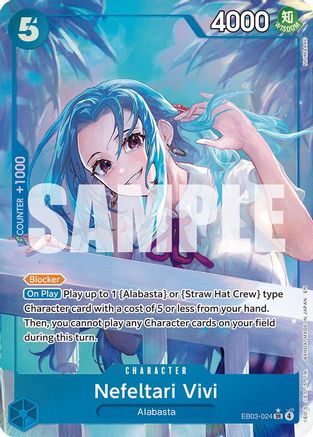 Nefeltari Vivi (024) (Alternate Art) (EB03-024) - Extra Booster: One Piece Heroines Edition - Single Cards