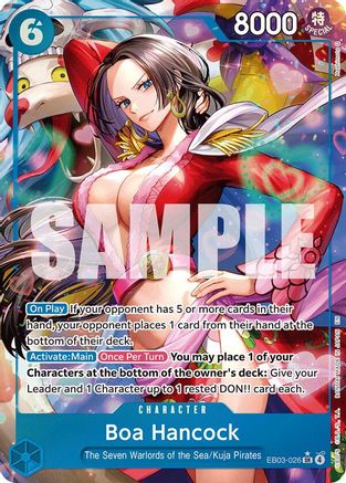 Boa Hancock (Alternate Art) (EB03-026) - Extra Booster: One Piece Heroines Edition - Single Cards
