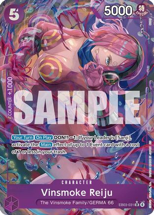 Vinsmoke Reiju (Alternate Art) (EB03-031) - Extra Booster: One Piece Heroines Edition - Single Cards