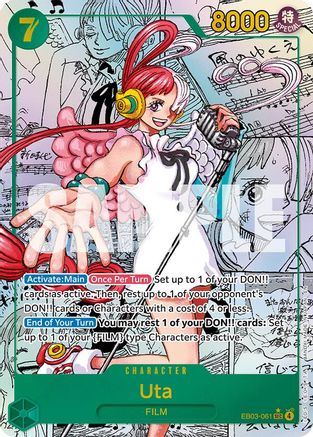 Uta (061) (Manga) (EB03-061) - Extra Booster: One Piece Heroines Edition - Single Cards