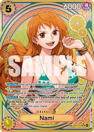 Nami (SP) (EB03-053) - Extra Booster: One Piece Heroines Edition - Single Cards