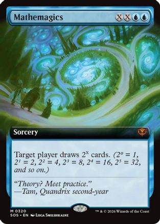 FOIL Mathemagics (Extended Art) (SOS-320) - Secrets of Strixhaven - Magic The Gathering - Single Cards