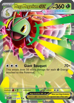 Mega Meganium ex - 010/217 10 - ME Ascended Heroes Holofoil - Single Cards
