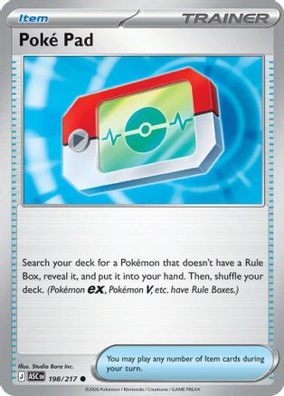 Poke Pad 198 - ME Ascended Heroes Reverse Holofoil - Single Cards