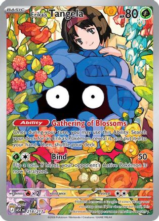 Erika's Tangela - 218/217 218 - ME Ascended Heroes Holofoil - Single Cards