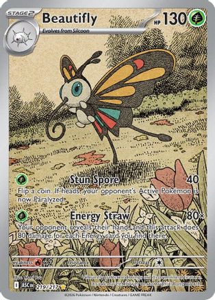 Beautifly - 219/217 219 - ME Ascended Heroes Holofoil - Single Cards