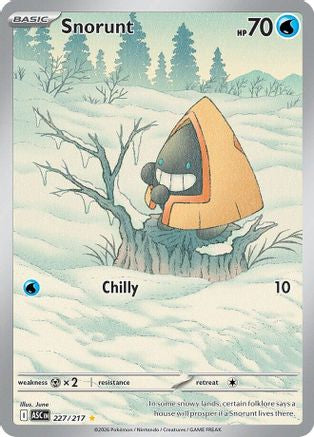 Snorunt - 227/217 227 - ME Ascended Heroes Holofoil - Single Cards
