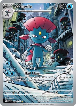 Weavile - 228/217 228 - ME Ascended Heroes Holofoil - Single Cards